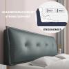 Dorm Room Headboard Cushion Reading Pillow Back Support for Sitting Up in Bed Large Adult Backrest Wedge Lounge Cushion Body Positioning Bedrest Bolster,C,No headboard 70.8"/180cm view 4