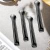 18 Pack Premium Small Serving Tongs, Mini Stainless Steel Appetizer Tongs Black 4.33Inch view 4