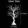 Inweder Ornament Tree Display Stand: 23 Tall White Artificial Halloween Christmas Tree Ornaments Unique Manzanita Branches Home Decor Indoor 2 PCS view 4