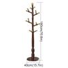 moisture Standing Coat Rack Light Floor-Standing Coat Rack Modern Bedroom Standing Coat Rack Household Clothes Storage Station Hanger Purse Stand Coat Racks (Color : Brown) view 2