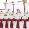 MAGTOWNE Burgundy Chair Sashes 50 Pack, Dark Red Marroon Satin Chair Ribbons for Party Wedding, Universal Chairs Ties Knots for Folding Chairs Decor view 2