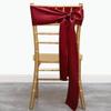 MAGTOWNE Burgundy Chair Sashes 50 Pack, Dark Red Marroon Satin Chair Ribbons for Party Wedding, Universal Chairs Ties Knots for Folding Chairs Decor view 3