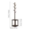 moisture Standing Coat Rack Floor-Standing Coat Rack Creative Single-Pole Vertical Coat Rack Living Room Bedroom Heavy-Duty with Bench Coat Rack Coat Racks (Size : Small) view 2