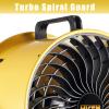 HiCFM 16" High-velocity Drum Air Circulator Fan 2800 CFM Large Airflow Turbo Shop Floor Fan with 360-degree Pivoting Head, 3-speed 1/4 HP Motor view 4