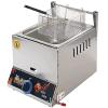 CHUNTIANMEI Commercial Gas Fryer,Stainless Steel Deep Fat Fryer,Large Capacity Chip Fryer with Basket and Lids for Restaurant Home Fries Chip,Easy Clean,Single view 1