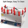 CHUNTIANMEI Commercial Gas Fryer,Stainless Steel Deep Fat Fryer,Large Capacity Chip Fryer with Basket and Lids for Restaurant Home Fries Chip,Easy Clean,Single view 3