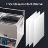 CHUNTIANMEI Commercial Gas Fryer,Stainless Steel Deep Fat Fryer,Large Capacity Chip Fryer with Basket and Lids for Restaurant Home Fries Chip,Easy Clean,Single view 4