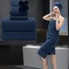 8 Piece Bathroom Towel Set Navy Blue |2 Oversized Large Bath Towels Sheet,2 Hand Towels and 4 Washcloths| 600GSM Ultra Soft Luxury Premium Towel Set Highly Absorbent Quick Dry Hotel Towel Collection view 1