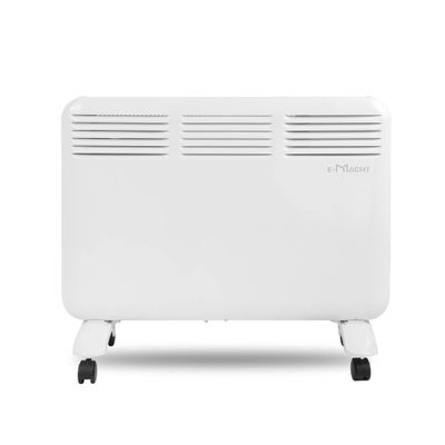 Electric Space Heater for Indoor Use, 1000W Freestanding Convection Panel Heater with Adjustable Thermostat, Portable Wall Heater for Bedroom, Bathroom, Energy Efficient, LED Digital Display