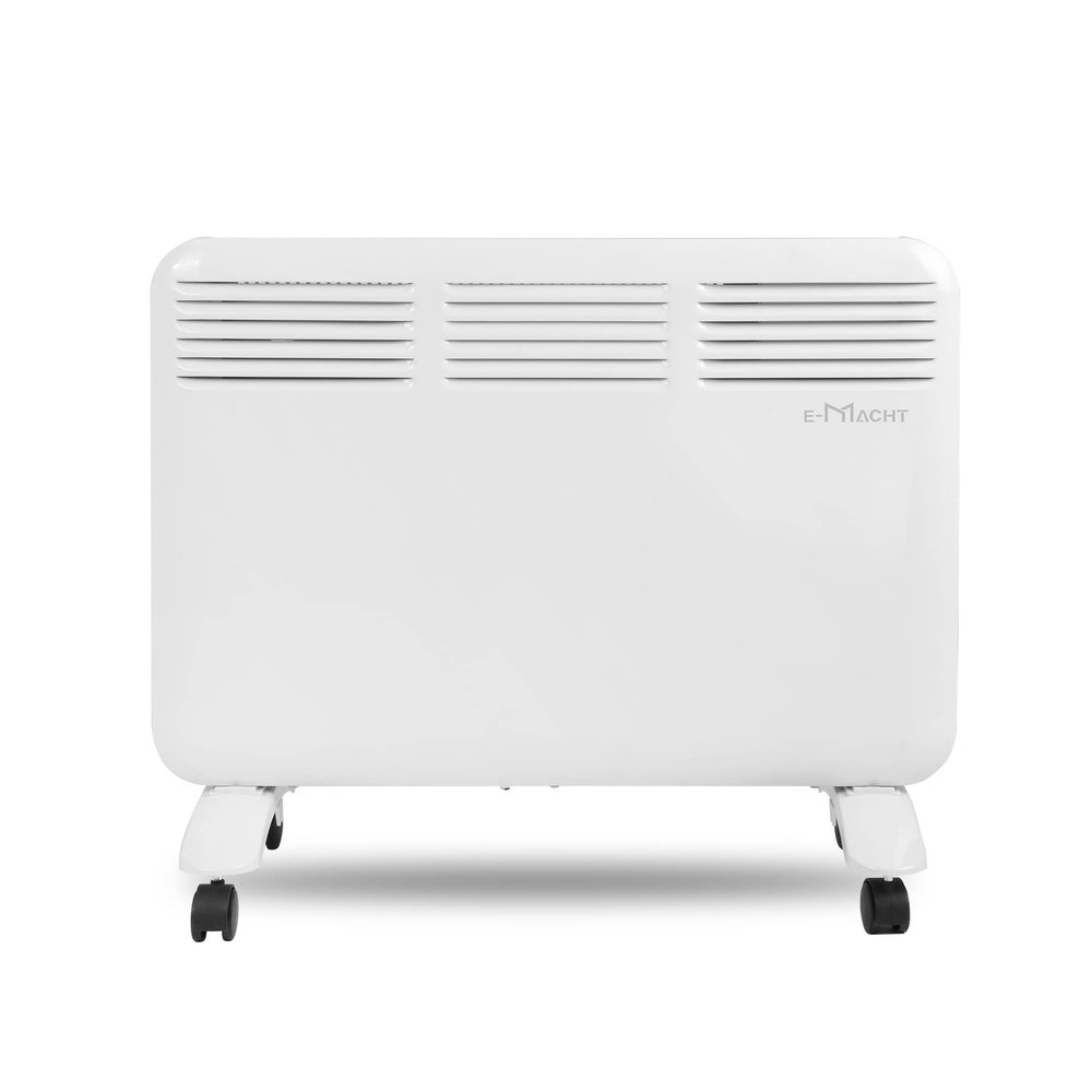 Electric Space Heater for Indoor Use, 1000W Freestanding Convection Panel Heater with Adjustable Thermostat, Portable Wall Heater for Bedroom, Bathroom, Energy Efficient, LED Digital Display