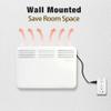 Electric Space Heater for Indoor Use, 1000W Freestanding Convection Panel Heater with Adjustable Thermostat, Portable Wall Heater for Bedroom, Bathroom, Energy Efficient, LED Digital Display view 2