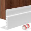 [New Upgrade] Huge Gap Door Draft Stopper, 3.4" W Widened Door Sweep Seal Gap Up to 1.8" for Interior & Exterior Doors - Keeping Draft, Noise, Dust and Unwanted Animals Out,3.4" W x 39" L,White-2PACK view 1