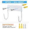 Pensino Ironing Board Hanger Wall Mount Ironing Board Holder Organizer for Laundry Rooms Door(Pure White) view 3