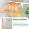 vacane Fridge 28 Egg Drawer Pull Out,Clear Egg Holder Tray for Refrigerator With Handle, Refrigerator Organizer Bins Heavy Duty-L With Egg Tray view 3