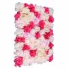 4 Pcs Artificial Flowers Wall Romantic Rose Flower Wall Panel for Background Decoration Hanging Roses Panel Wedding Venue Main Road Decor Silk Flower Panels for Photo Backdrop Decor view 1