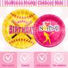 115 Pcs Softball Birthday Party Decorations Softball Party Decorations Plates Tablecloth Birthday Banner Balloons Cup Knife Spoon Forks Tableware Dinnerware Set view 3