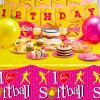 115 Pcs Softball Birthday Party Decorations Softball Party Decorations Plates Tablecloth Birthday Banner Balloons Cup Knife Spoon Forks Tableware Dinnerware Set view 4