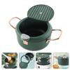 1pc Japanese Style Fryer Temperature Gauge Non-stick Deep Fryer for Induction Cookers for Home Cooking Fried Foods Like and More view 2