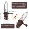 Mudder 60 Count Christmas Tree Replacement Light Bulbs 2.5v 0.425 Watt Replacement Bulb Mini Incandescent Wire String Lights Decoration for Prelit Xmas Tree(Brown Base with Warm White Bulb) view 2