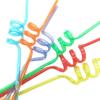 10 Pcs Spiral Reusable Plastic Straws Long Drinking Straws for Mason Jar Tumbler Cups Party Favors, Mixed Color view 3