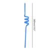 10 Pcs Spiral Reusable Plastic Straws Long Drinking Straws for Mason Jar Tumbler Cups Party Favors, Mixed Color view 4