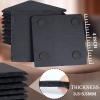 24 Pieces Slate Drink Coasters, GOH DODD 4 Inch Black Coasters Stone Coaster Set, Laser Engraving Blanks with Anti-Scratch Bottom for Home Office Kitchen Housewarming Gifts Wedding Party, Square view 3
