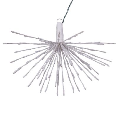 Vickerman 160Lt x 24" White Starburst Warm White 5mm Twinkle LED Lights.