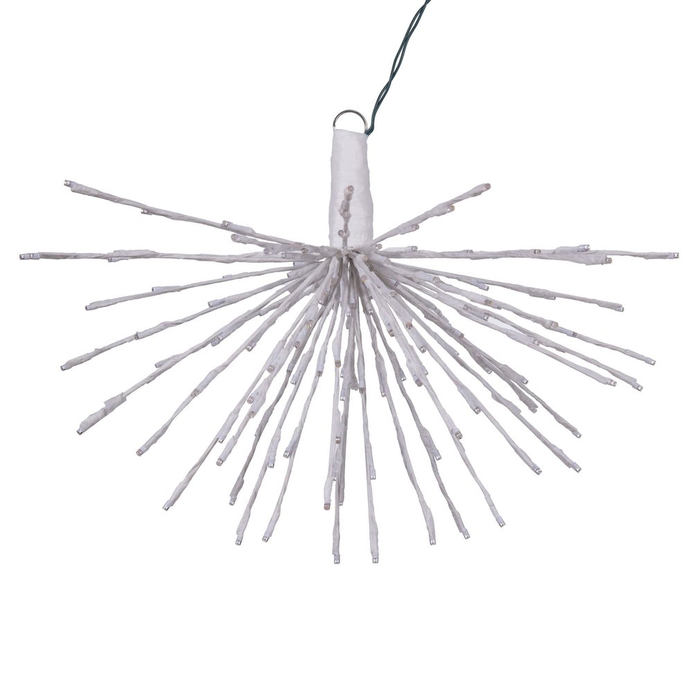 Vickerman 160Lt x 24" White Starburst Warm White 5mm Twinkle LED Lights.