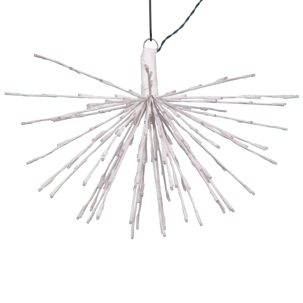 Vickerman 160Lt x 24" White Starburst Pure White 5mm Twinkle LED Lights.