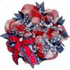 Bandana and Denim Western Wreath Handmade Deco Mesh. Available in 24 inch and 28 inch diameters view 1