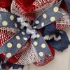 Bandana and Denim Western Wreath Handmade Deco Mesh. Available in 24 inch and 28 inch diameters view 2