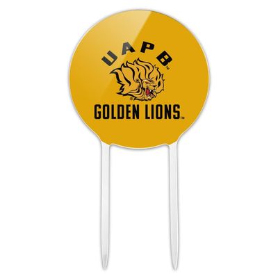 Acrylic Arkansas at Pine Bluff Golden Lions Cake Topper Party Decoration for Wedding Anniversary Birthday Graduation