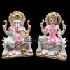 Ganesha Murti Statue 9 inches Gold Leaf Work Ganpati Figurine Marble Ganapati Idol Vinayak Ganesha Statue Marble Large Big White Elephant Head God Best Housewarming Gift Sculpture Home First Ganesha view 3