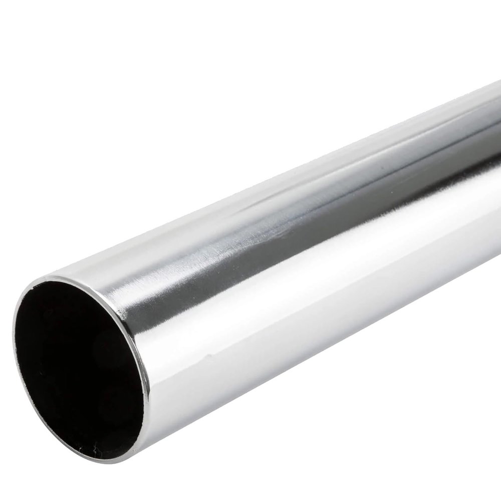 48" HEAVY DUTY Round Closet Rod | 32mm Diameter | Polished Chrome Clothes Pole | 1 Pack