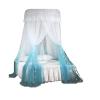 Bed Canopy Curtain 3 Doors Adult Baby Bed Nets Canopy Bedcover Bed Curtain Curtain Bedding Romantic Baby Girl Round Dome Tent Cotton Bed Tent Curtain (Color : A) view 1