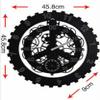 Canglan Technology Moving Gear Wall Clock Creative Art Decor Retro Roman Watch Black view 3