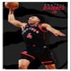 Trends International NBA Toronto Raptors - Scottie Barnes 22 Wall Poster, 22.375" x 34", White Framed Version view 1