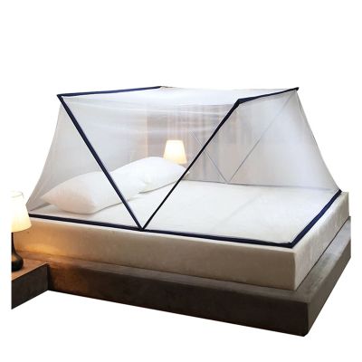 BNNP Bed Canopy Curtain Bottomless Bed Canopy Camping Portable Tent Lightweight Bed Canopy Bed Curtain Travel for Adults Kids Installation Free Bed Tent Curtain (Color : A, Size : 160x190x80cm)