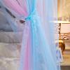 Bed Canopy Curtain Bed Curtain Baby Bed Canopy Bedcover Bed Canopy Curtain Bedding Romantic Baby Girl Round Dome Tent Cotton Bed Tent Curtain (Color : T, Size : 2.0m (6.6 feet) Bed) view 3