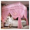 Bed Canopy Curtain Bed Curtains 3 Side Openings Home Bed Curtain Netting Bed Canopy Bedding No Bracket Bed Tent Curtain (Color : B, Size : 1.5X2.0M) view 1