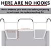 Bonuci 3 Pcs Laundry Sorter Replacement Bags Hamper Cart Removable Replacement Laundry Storage Organizer Bag Hamper Liner, No Hooks 14.76 x 8.66 x 21.65 Inch (Gray) view 2