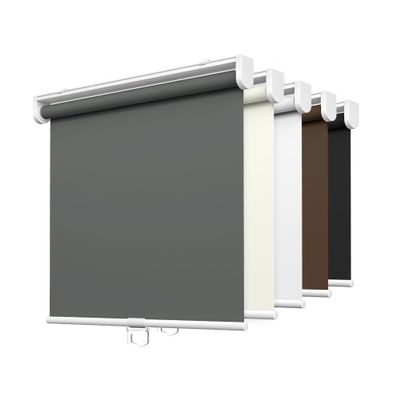 LazBlinds No Tools No Drill Cordless Roller Shades, 100% Blackout Roller Blinds for Windows, Thermal Insulated UV Protection Waterproof Roll Up Window Blinds and Shades, 22'' W x 72'' H, Grey