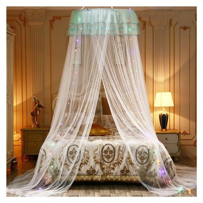 BNNP Bed Canopy Curtain Bed Canopy for Double Bed Single-Door Dome Hanging Bed Curtain Princess Mosquito Bed Netting Canopy Room Decoration Bed Tent Curtain (Color : D)