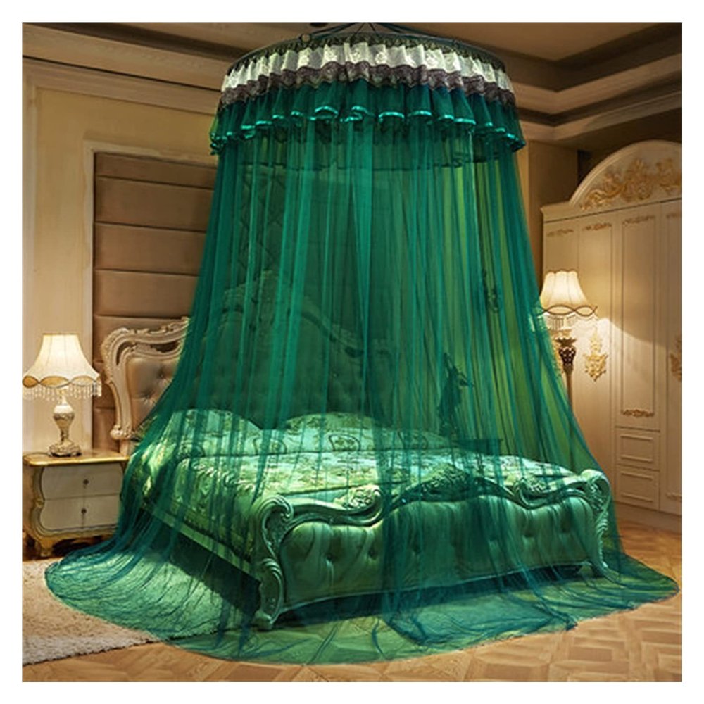Bed Canopy Curtain Bed Canopy Bedcover Bed Canopy Curtain Bedding Romantic Baby Girl Round Dome Tent Cotton Bed Tent Curtain (Color : W, Size : 1.8x2.2m Bed)