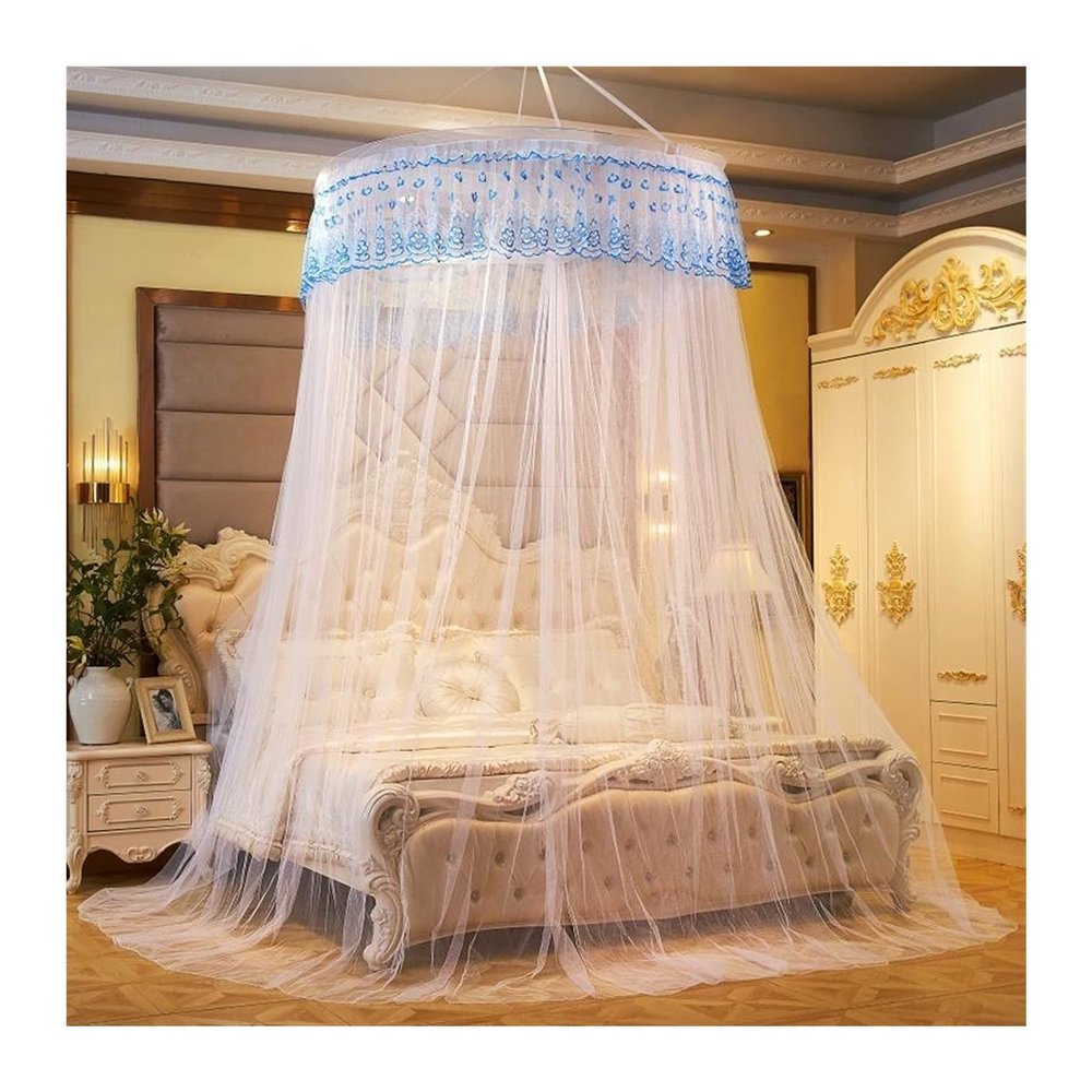 Bed Canopy Curtain Bed Curtain Kid Baby Bed Canopy Bedcover Bed Canopy Curtain Bedding Romantic Baby Girl Round Dome Tent Cotton Bed Tent Curtain (Color : B, Size : 1.2m (4 feet) Bed)