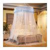 Bed Canopy Curtain Bed Curtain Kid Baby Bed Canopy Bedcover Bed Canopy Curtain Bedding Romantic Baby Girl Round Dome Tent Cotton Bed Tent Curtain (Color : B, Size : 1.2m (4 feet) Bed) view 1