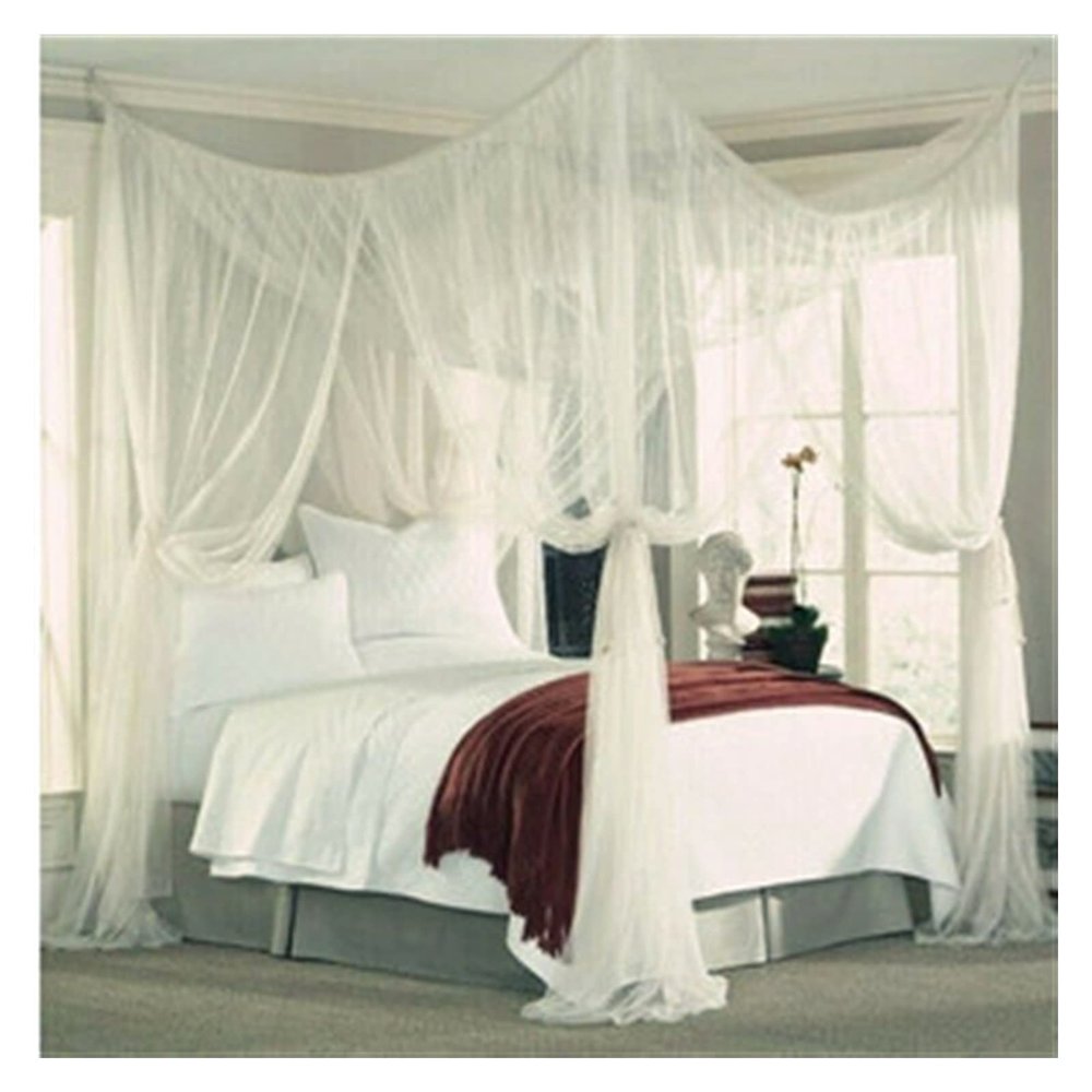 Bed Canopy Curtain Bed Curtain Elegant Dome Blue, Pink, White Solid Bed None Bedding Bedroom Decoration Hanging Bed Bed Tent Curtain (Color : B)