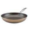 Anolon Ascend Hard Anodized Nonstick Frying Pan/Skillet - Good for All Stovetops (Gas, Glass Top, Electric & Induction), Dishwasher & Oven Safe with Stainless Steel Handle, 12 Inch - Bronze view 1
