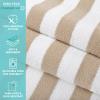 Arkwright California Cabana Stripe Beach Towel - Pack of 4, Large Soft Quick Dry Cotton Terry Towels Set for Pool, Swim, and Hot Tub, Oversized 30 x 70 in, Multiple view 2