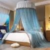 Bed Canopy Curtain Bed Curtain Bedcover Bed Canopy Curtain Bedding Romantic Baby Girl Round Dome Tent Cotton Bed Tent Curtain (Color : C, Size : 1.8x2.2m Bed) view 3